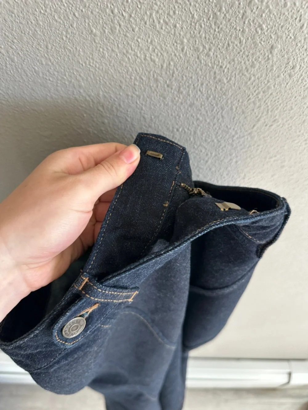 Vintage Ralph Lauren Denim Fit & Flare Midi Skirt 2